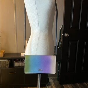 Coach Ombre Crossbody Bag - Green and Purple